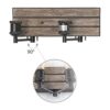 LOG BARN Luces de tocador aplique de pared en madera