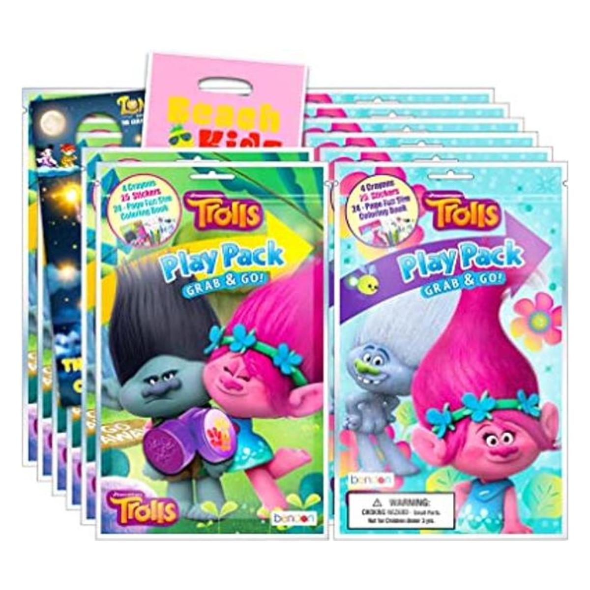 Paquete de 12 paquetes de Trolls Grab Go Play