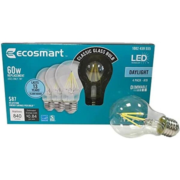 Ecosmart 60 W LED luz de día Vintage A19 60_1