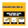 DEWALT DWA1181 21Piece Set Black Oxide Coated Hss Twist