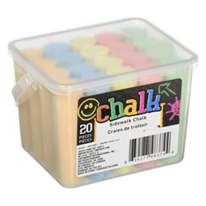 Chalk Sidewalk 20 tizas de 5 colores Rojo naranja_1