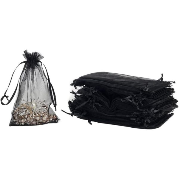 Paquete de 100 bolsas de organza de HRX 3.9 x 5.9_1