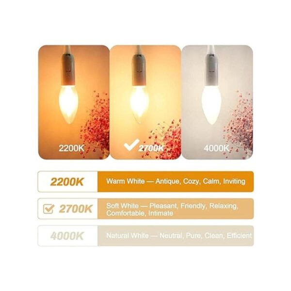BRIMAX Bombillas LED de candelabro de 4 W regulables_2