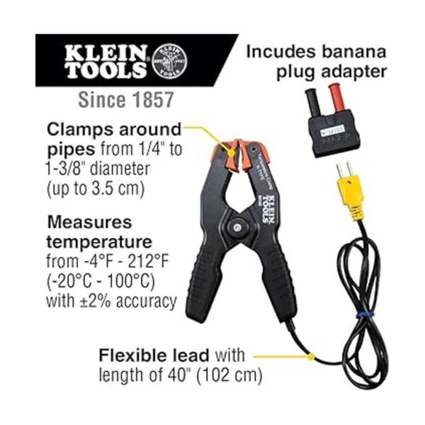 Klein Tools 69140 Termómetro tipo K abrazadera de_2