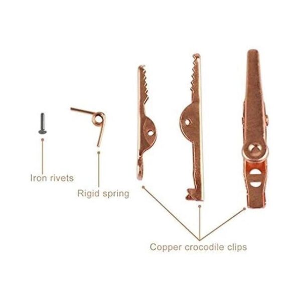 DROK Pinzas de cocodrilo 20 unidades aisladas kit de_4