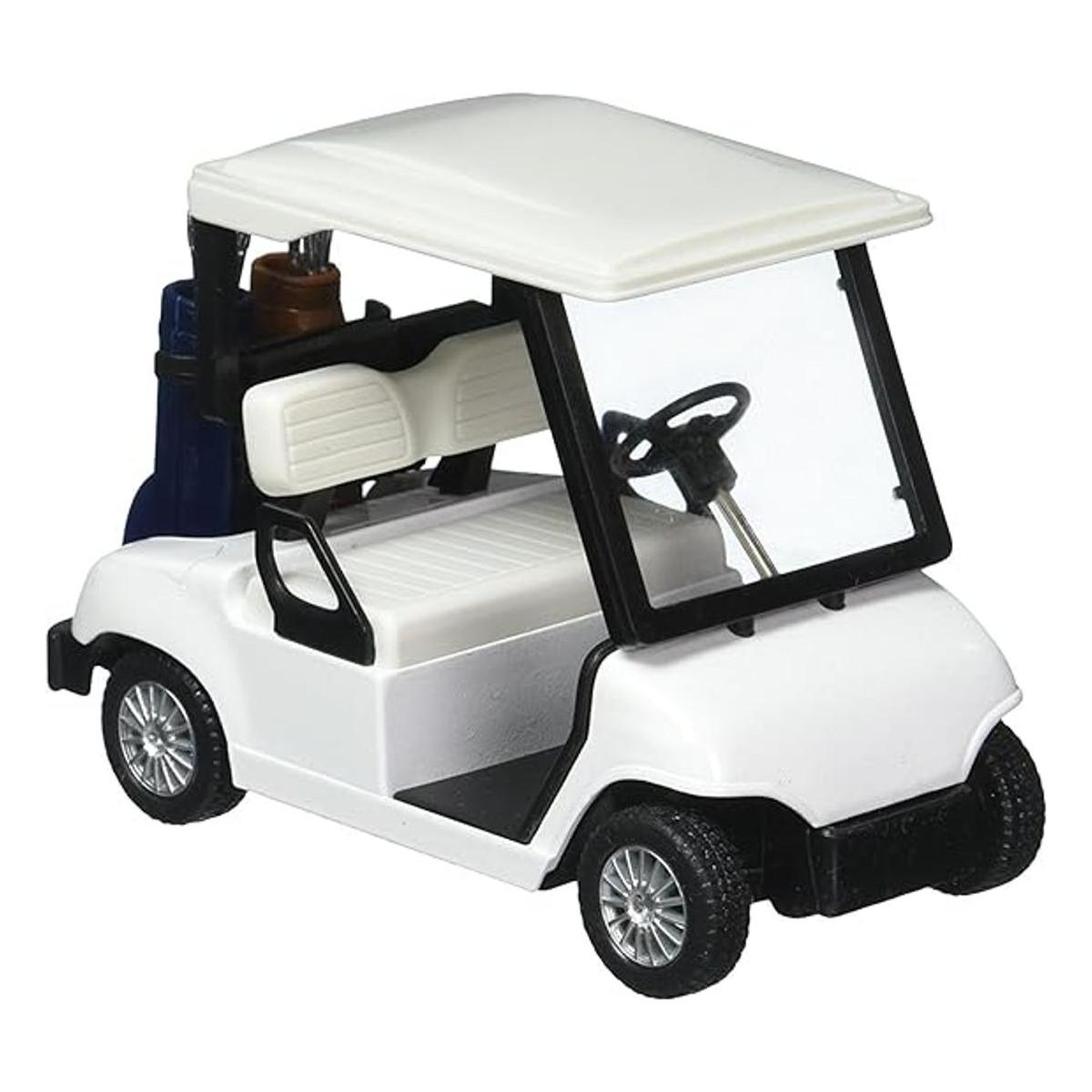 KiNSFUN Carrito de golf blanco sin calcomanía de 4