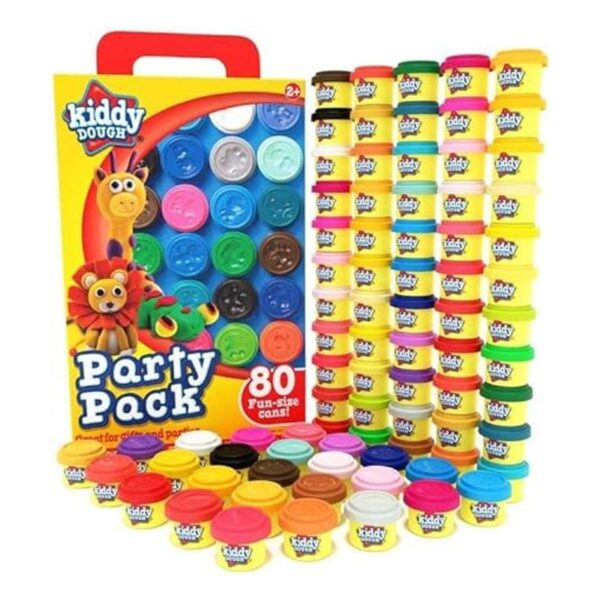 KIDDY DOUGH Paquete de 80 masillas moldeables para niños_1