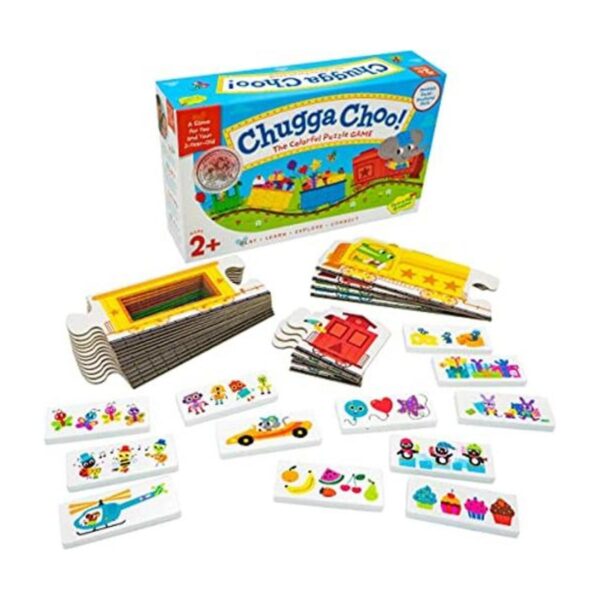 Peaceable Kingdom Chugga Choo Juego de rompecabezas_1