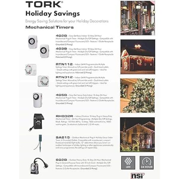 NSi Industries TORK RTN312 Temporizador de