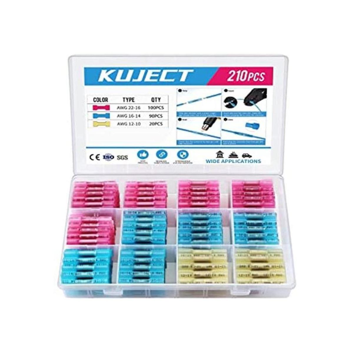 Kuject 210 conectores termorretráctiles de cobre estañado