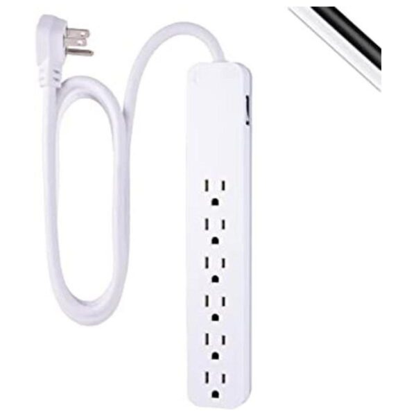 GE Protector contra sobretensiones de 6 tomas cable de_1