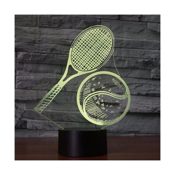 Luz nocturna de tenis 3D control remoto mesa táctil