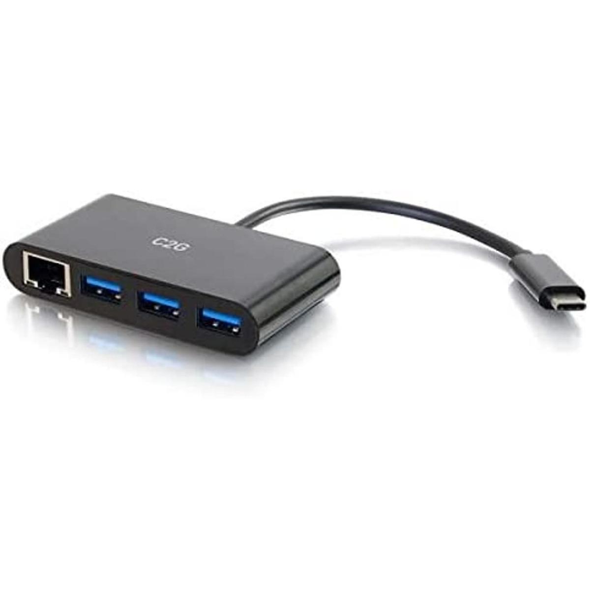 C2G Adaptador USB Hub USB Adaptador Ethernet con