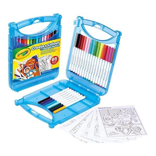 Crayola Super Tips Estuche de arte para colorear_1
