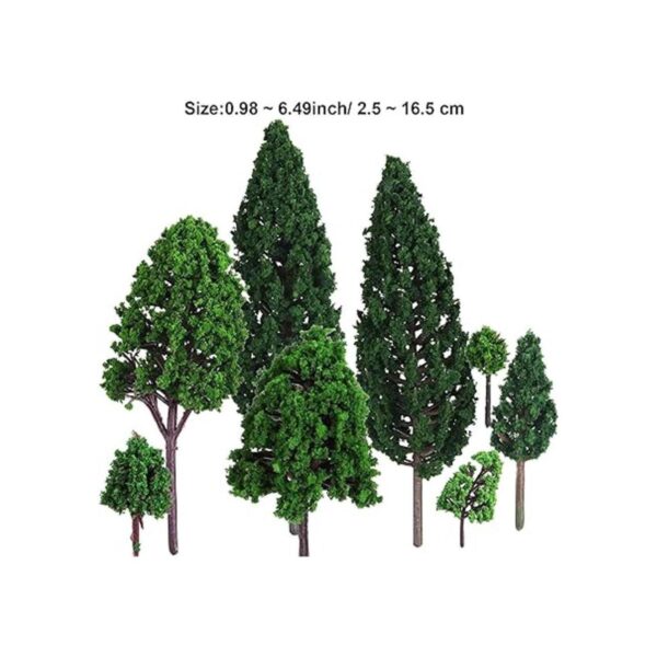 Bememo 22 piezas de árboles modelo de 1.18 a 6.29