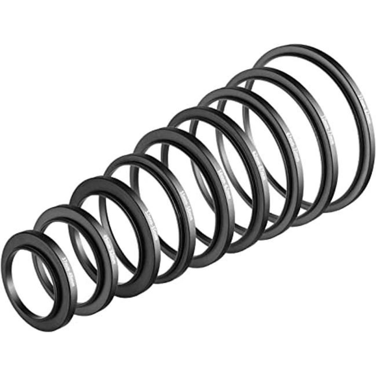 Neewer Juego de 9 anillos adaptadores de filtro de lente