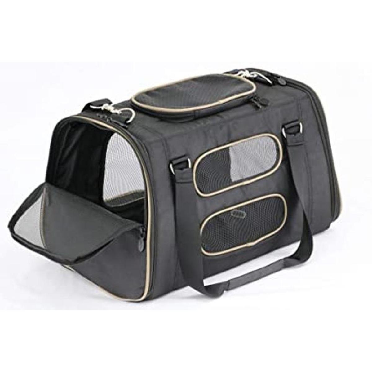 Gen7Pets Transportador de mascotas y asiento de coche negro