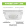 LED Flying Direct Lámpara de techo LED de 150 W Luz de