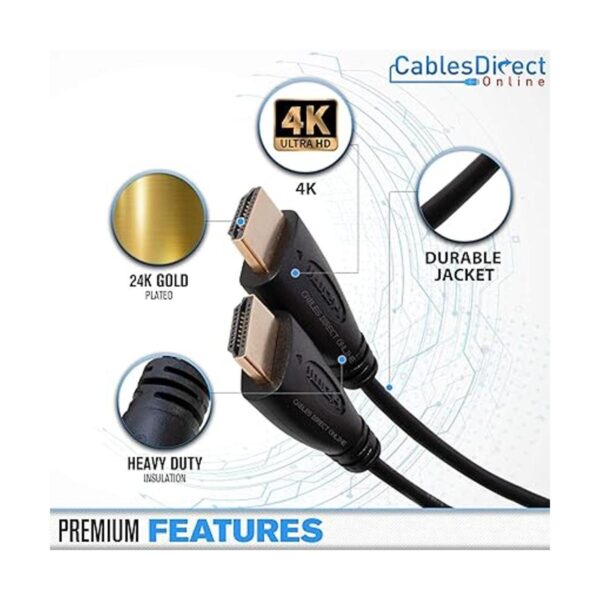 Cable HDMI 4K de alta velocidad de 30 pies con canal de_2