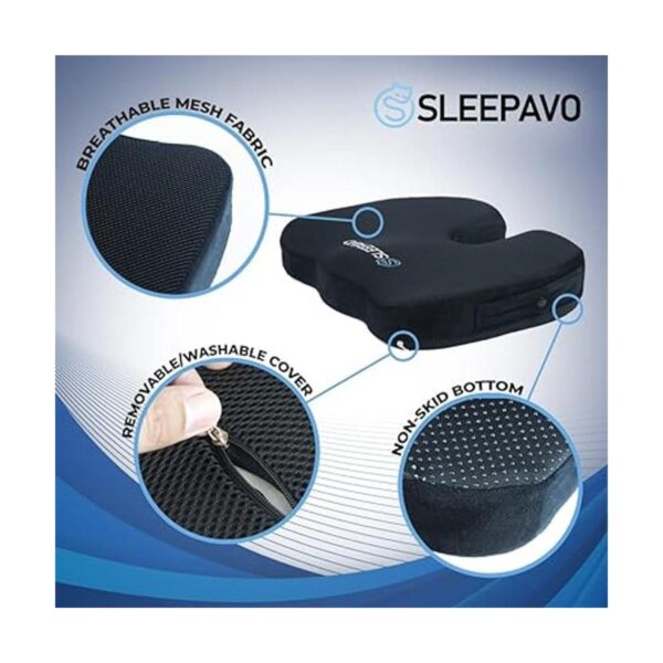 Sleepavo Cojín de asiento de espuma viscoelástica para_4