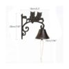 Sungmor Campana de pared de hierro fundido resistente