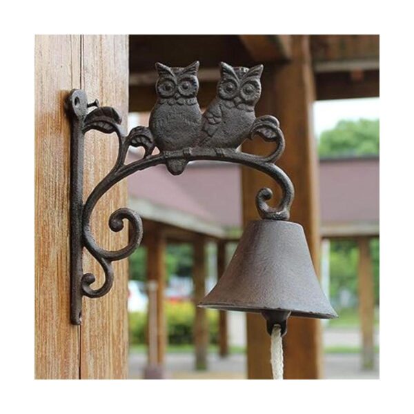 Sungmor Campana de pared de hierro fundido resistente