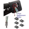 RJ45 Paquete de 5 cuchillas de cavidad de 8 pines