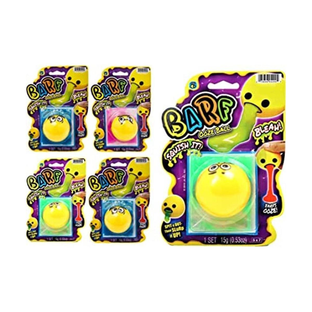 Bola Emoji Barf Slime Stress Ball 4 unidades surtidas