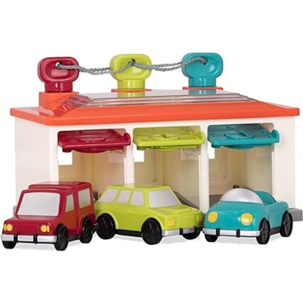 Battat Garaje de 3 coches Garaje de juguetes de_2