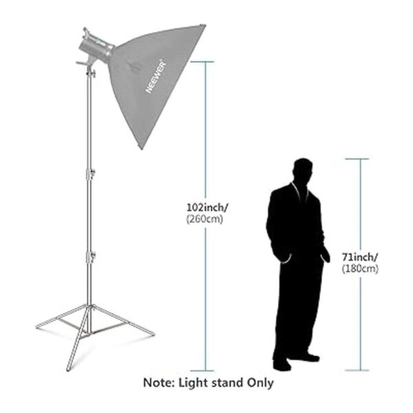 Neewer Paquete de 3 soportes de luz de acero inoxidable_3