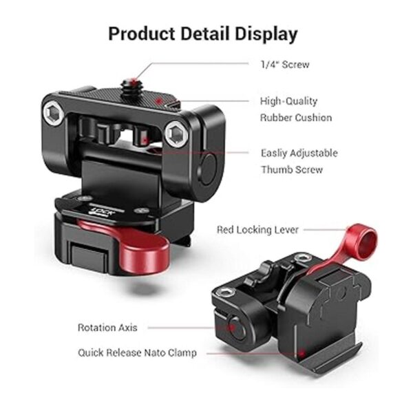 SMALLRIG Soporte para monitor de campo con abrazadera OTAN_5