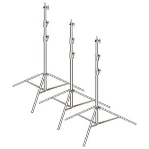 Neewer Paquete de 3 soportes de luz de acero inoxidable_1