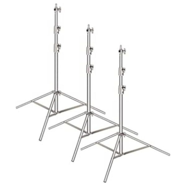 Neewer Paquete de 3 soportes de luz de acero inoxidable_1