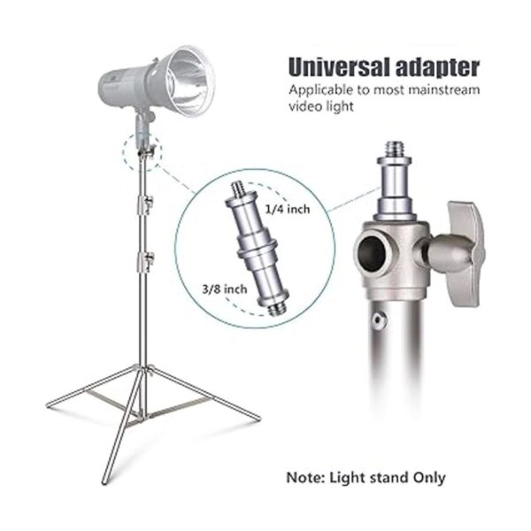 Neewer Paquete de 3 soportes de luz de acero inoxidable_2