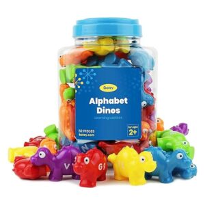 Boley Cubo de dinosaurios del alfabeto 52 piezas de_1