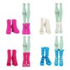 BARWA Paquete de 10 pares de zapatos de muñeca para