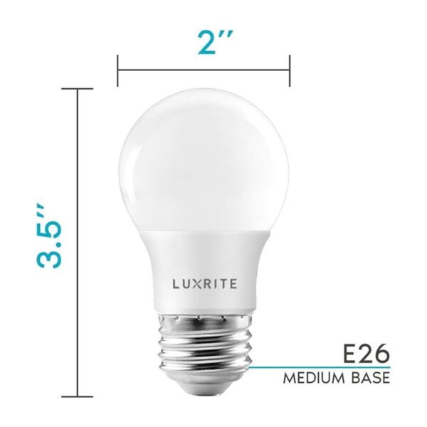 Luxrite Bombilla LED A15 equivalente a 40 W 7 W 3000 K_3