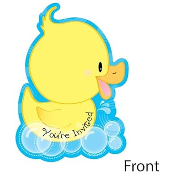 Ducky con forma de pato llenar invitaciones Baby_2
