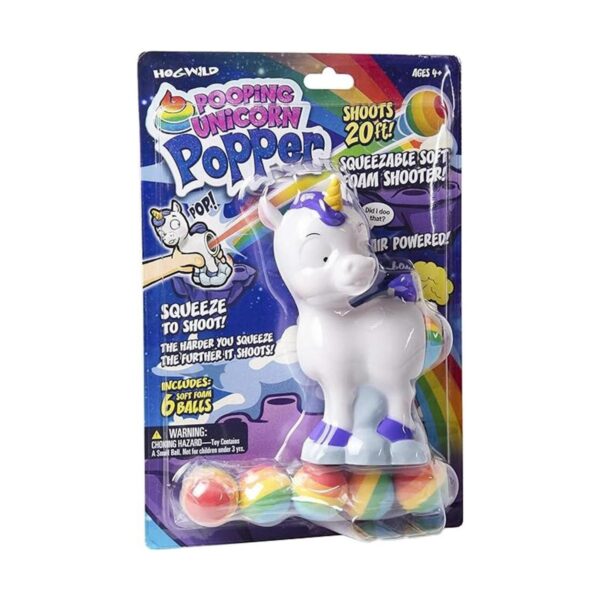 Hog Wild Pooping Unicorn Popper Toy Bolas de espuma pop_5