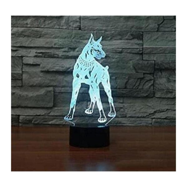 SUPERIORVZND Doberman Pinscher Lámpara nocturna 3D para_2