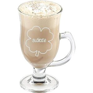 Irish Gaelic Cheers Slainte Green Shamrock Toast Taza de_1