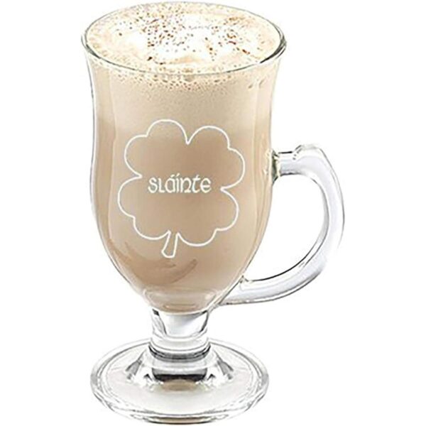 Irish Gaelic Cheers Slainte Green Shamrock Toast Taza de_1
