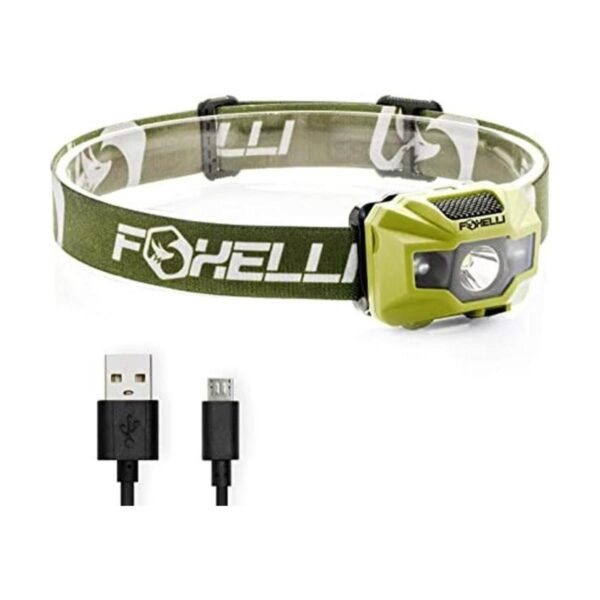Foxelli Linterna frontal LED recargable Linterna frontal_1
