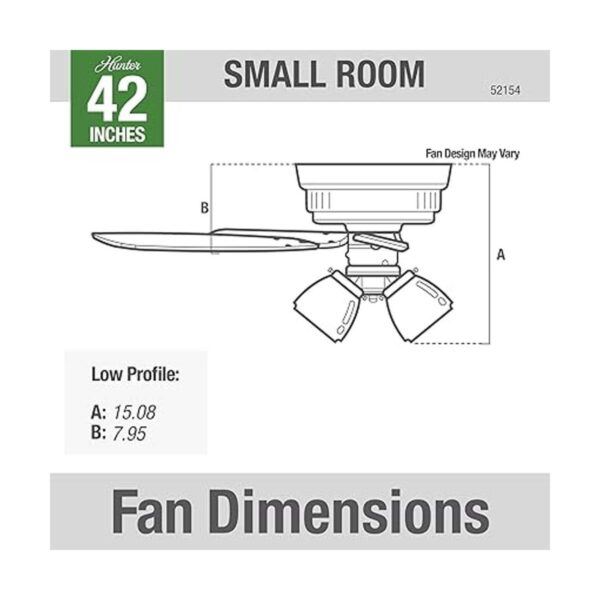 Compañía de ventiladores Hunter Transitional 52_5