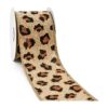 CT CRAFT LLC Cinta de arpillera con alambre de leopardo_1