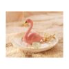 PUDDING CABIN soporte con flamingo para anillos bandeja