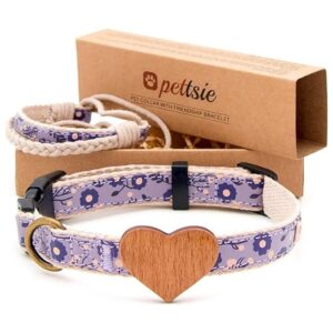 Collar de perro a juego con corazón y dueño tamaño_1