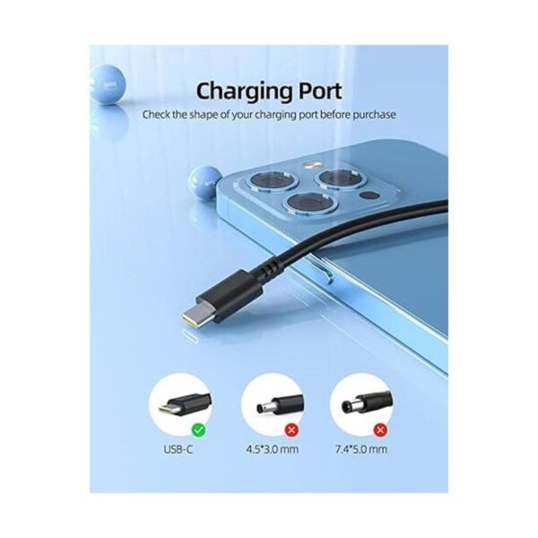 Cargador USBC para Lenovo ThinkPad Laptop Charger 65W 45W_2