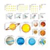 Pegatinas de pared DECOWALL DS8007 Planets in the Space_6