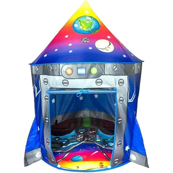 Rocket Ship Tienda de campaña para niños diseño único de_1
